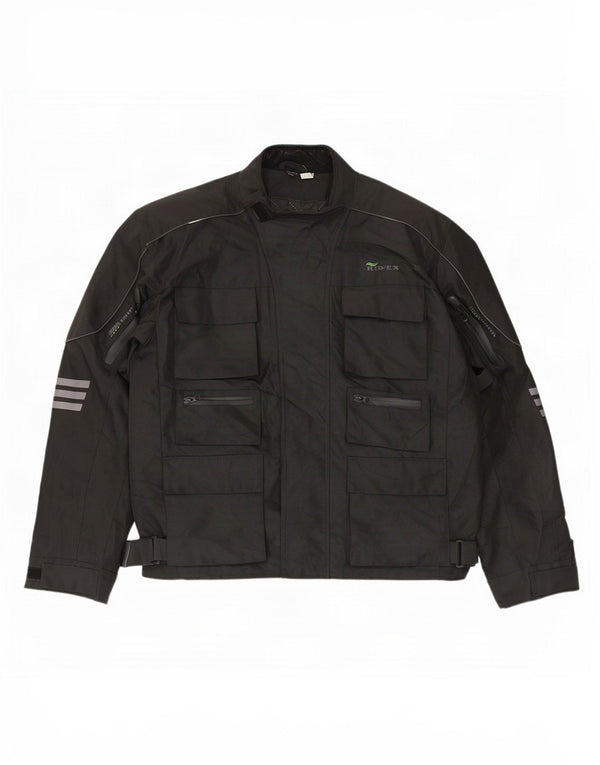 Ridex Mens Racer Jacket UK 44 2XL Black
