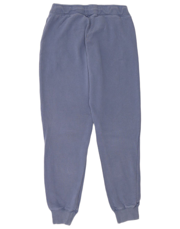 Superdry Womens Tracksuit Trousers Joggers UK 10 Small Blue Cotton