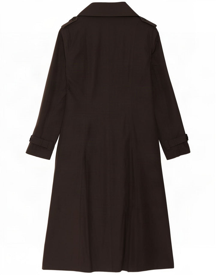 Pianura Studio Womens Overcoat IT 44 Medium Black Polyester