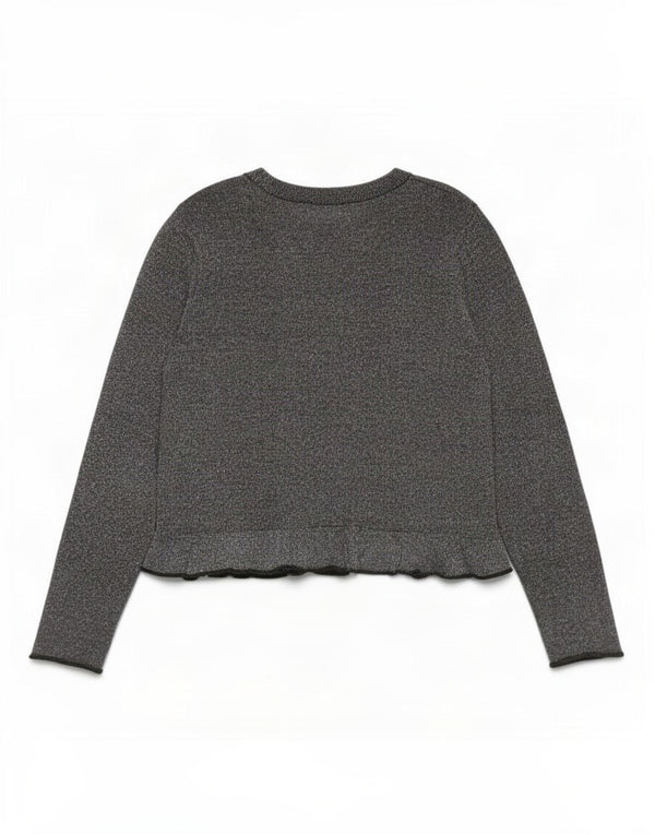 Zara Womens Top Long Sleeve UK 16 Large Grey