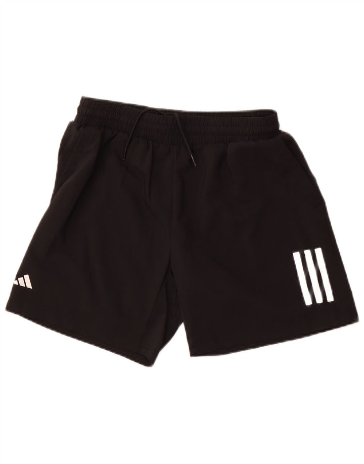 ADIDAS Boys Aeroready Sport Shorts 15-16 Years Black Polyester