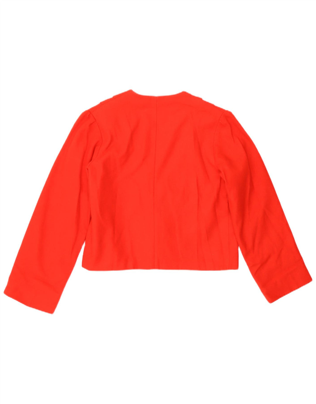 Vintage Womens 1 Button Crop Blazer Jacket UK 8 Small Red