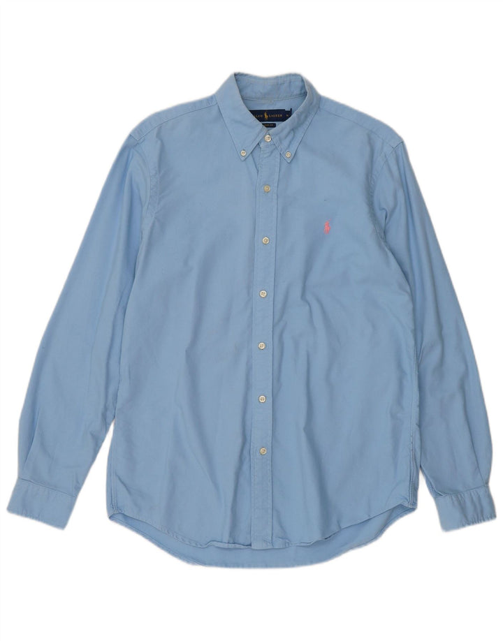 Ralph Lauren Mens Classic Fit Shirt Medium Blue Cotton