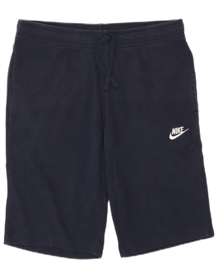 Nike Mens Sport Shorts Small  Navy Blue Cotton
