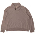 Orvis Mens Shawl Neck Sweatshirt Jumper XL Grey Cotton