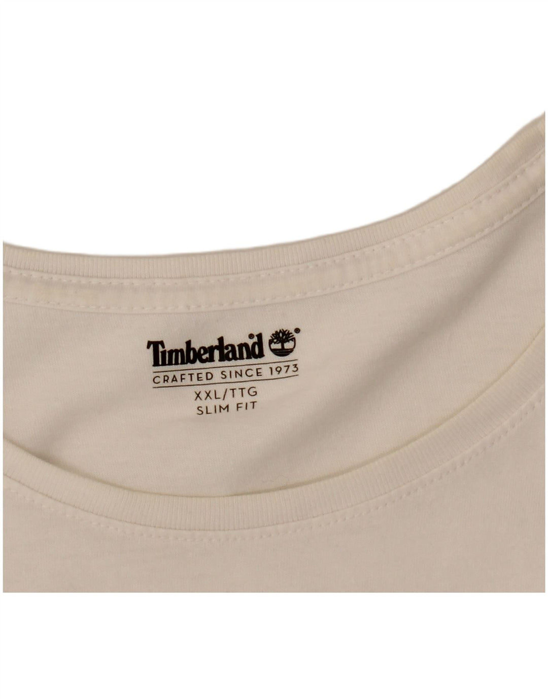 Timberland Mens Slim Fit T-Shirt Top 2XL White