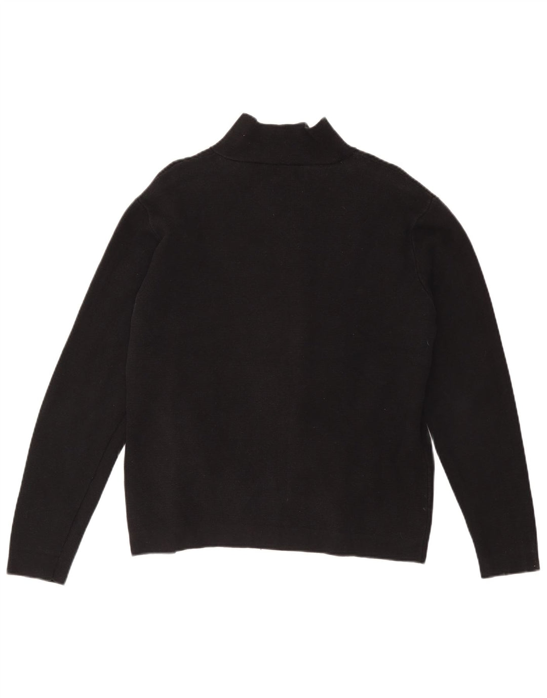 Zara Mens Cardigan Sweater Large Black Cotton