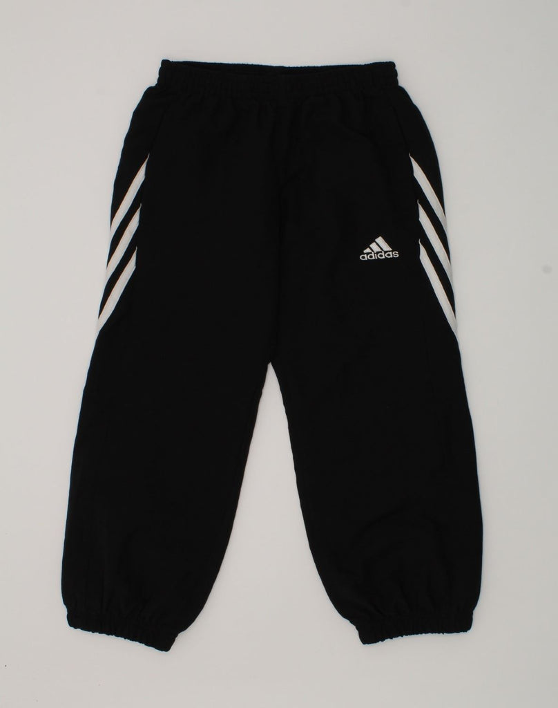 ADIDAS Boys Tracksuit Trousers Joggers 7-8 Years Black Polyester | Vintage Adidas | Thrift | Second-Hand Adidas | Used Clothing | Messina Hembry 