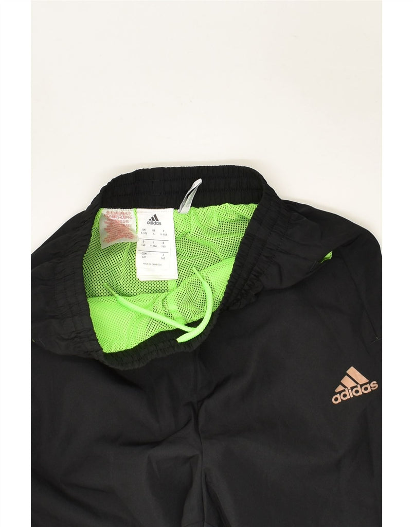 ADIDAS Boys Climalite Tracksuit Trousers Joggers 9-10 Years Black | Vintage Adidas | Thrift | Second-Hand Adidas | Used Clothing | Messina Hembry 