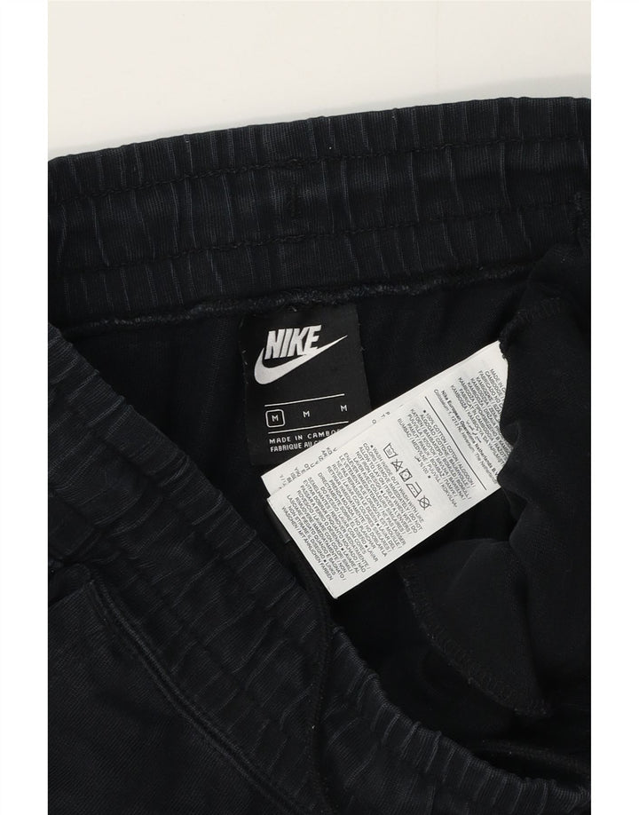 Nike Womens Tracksuit Trousers Joggers UK 14 Medium Black Cotton