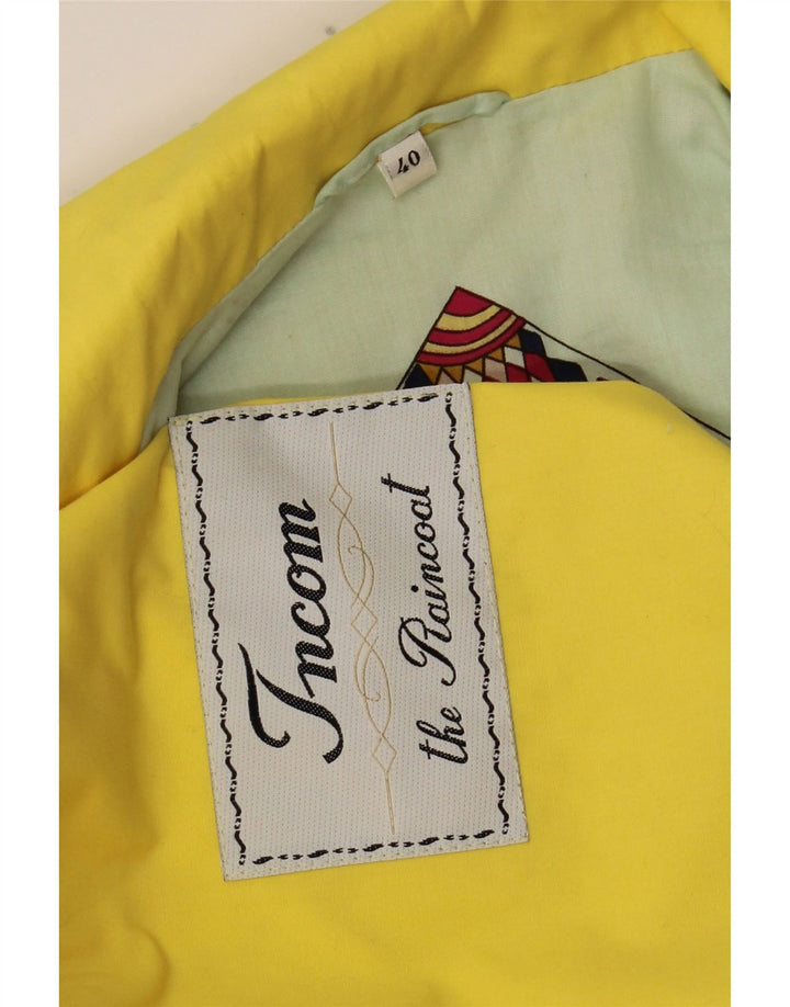 Incom Womens Oversized Raincoat IT 40 Small Yellow