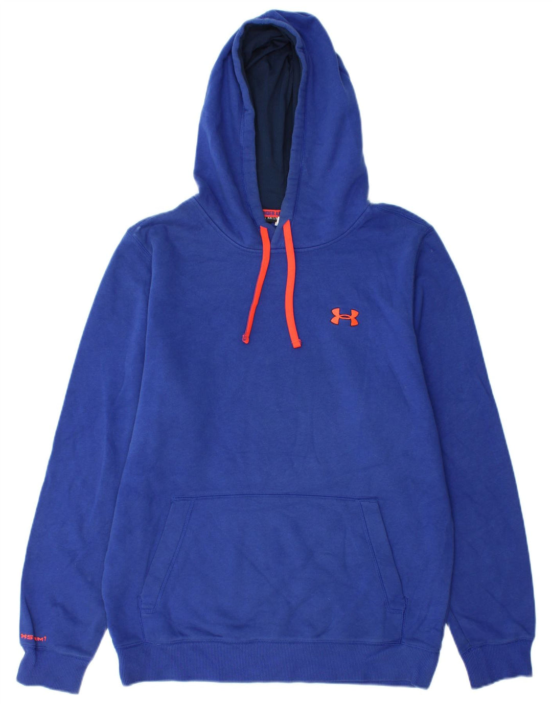 UNDER ARMOUR Mens Hoodie Jumper Medium Blue Cotton