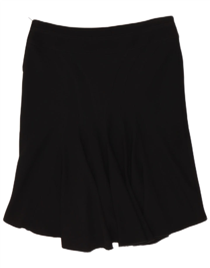 BENETTON Womens Trumpet Skirt IT 40 Small W30  Black Polyester