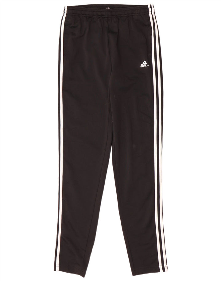 ADIDAS Boys Tracksuit Trousers 15-16 Years  Black Polyester