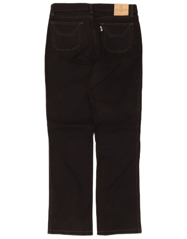 Jeckerson Womens Straight Jeans W29 L30 Black Cotton