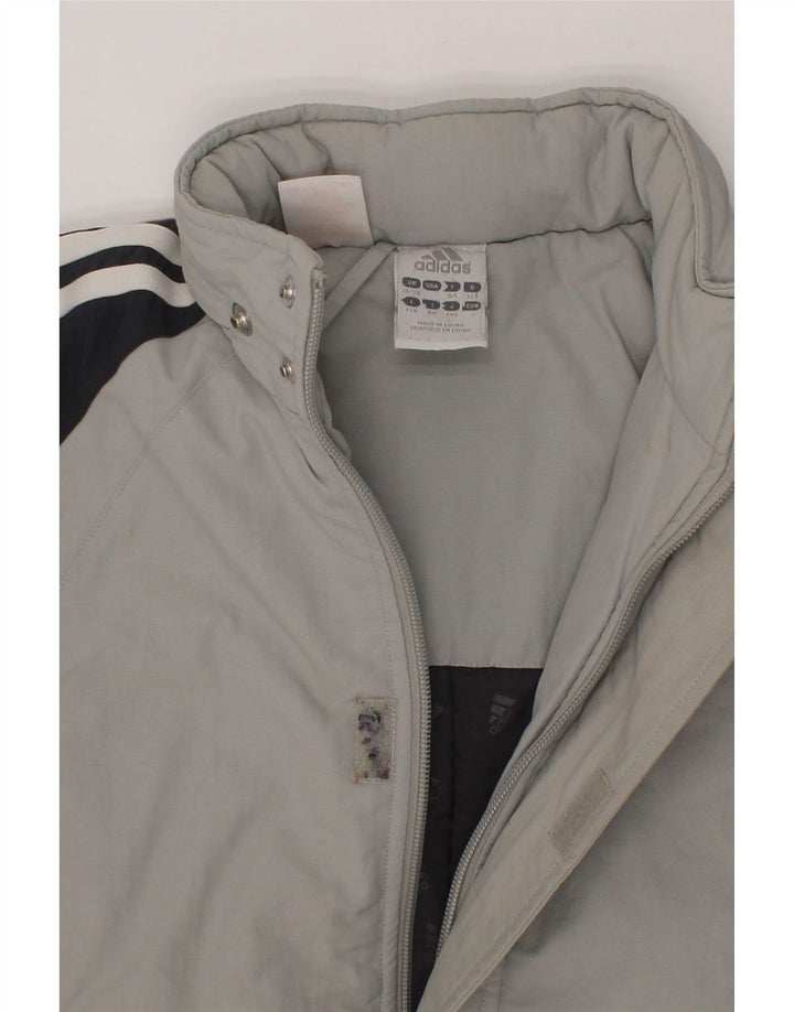 ADIDAS Boys Windbreaker Jacket 10-11 Years Grey Colourblock Polyamide Vintage Adidas and Second-Hand Adidas from Messina Hembry 