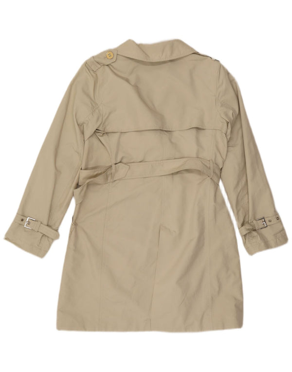Allegri Womens Trench Coat IT 44 Medium Beige Polyester
