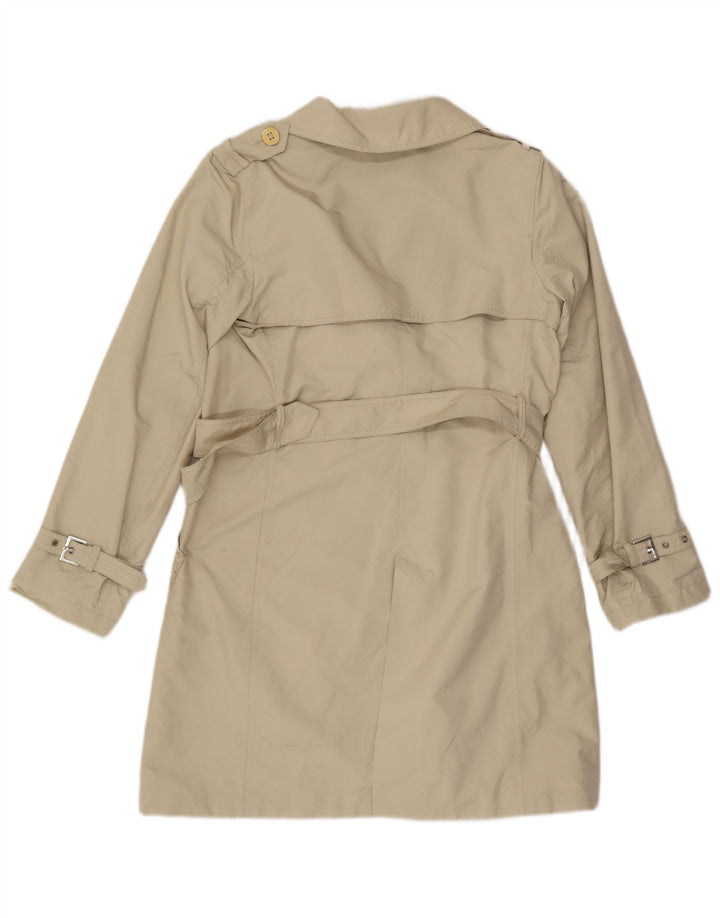 Allegri Womens Trench Coat IT 44 Medium Beige Polyester