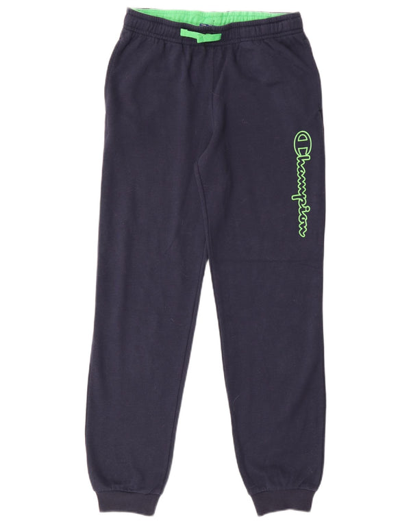 Champion Boys Tracksuit Trousers Joggers 11-12 Years Large Navy Blue