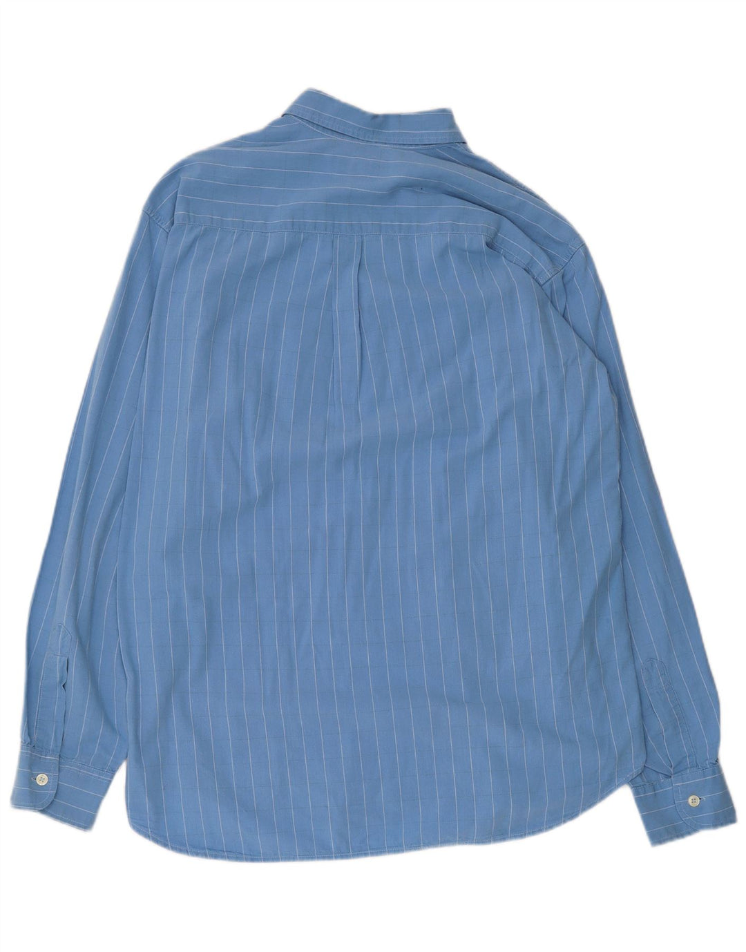 CARRERA Mens Shirt Large Blue Pinstripe Cotton