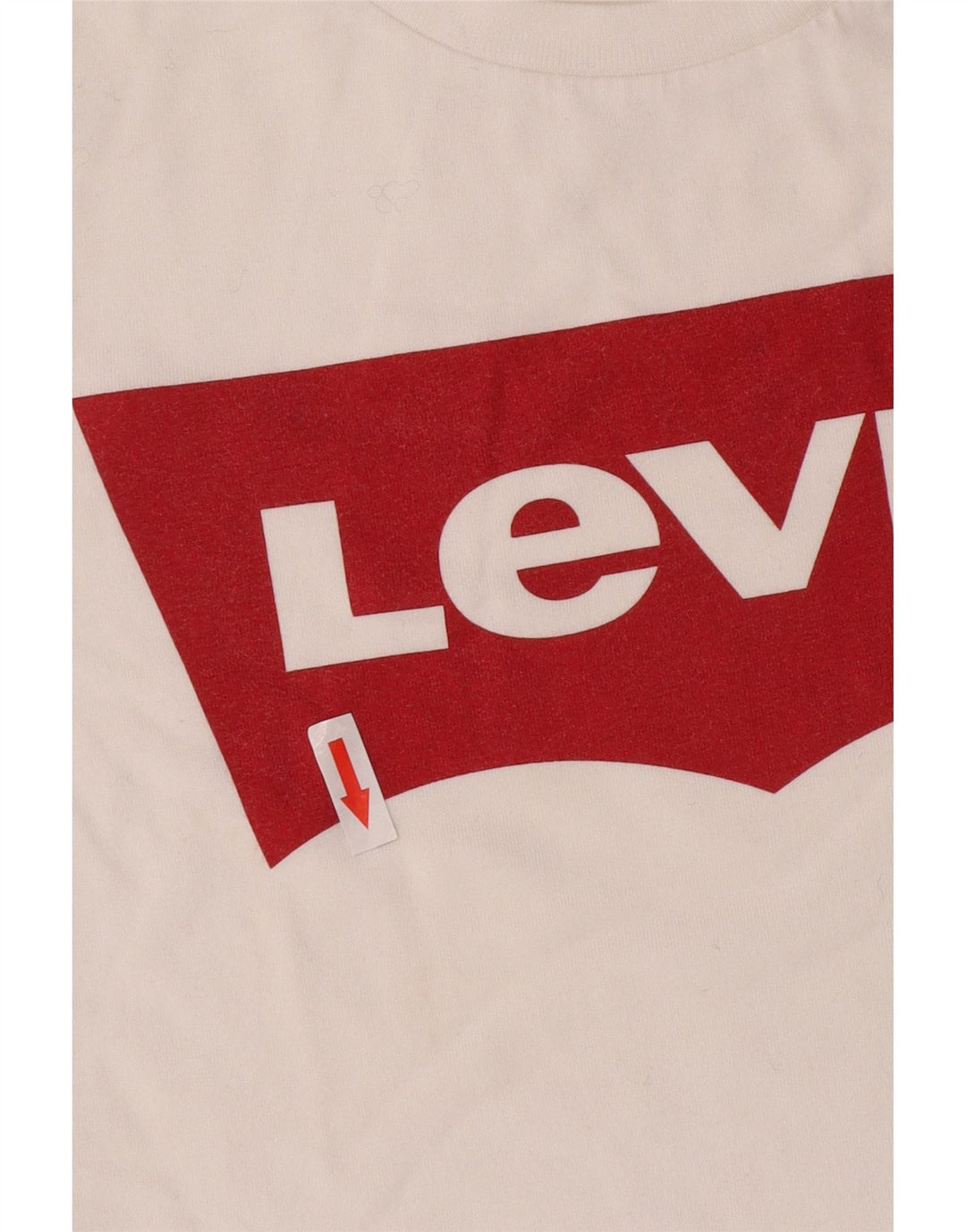 Levi's Womens Graphic T-Shirt Top UK 12 Medium White