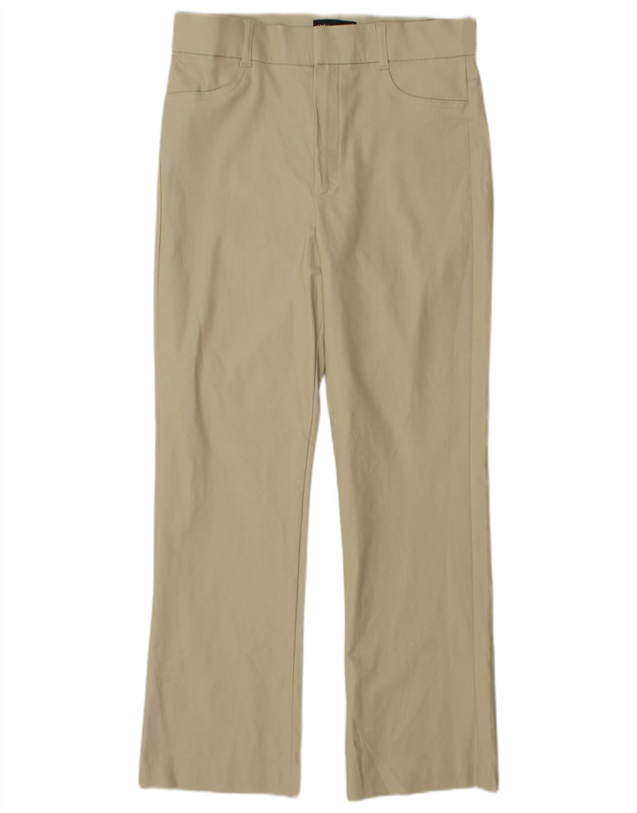 Zara Womens Bootcut Casual Trousers Large W30 L27 Beige Viscose