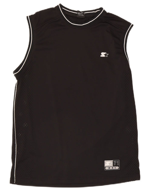 Starter Mens Vest Top Medium Black Polyester