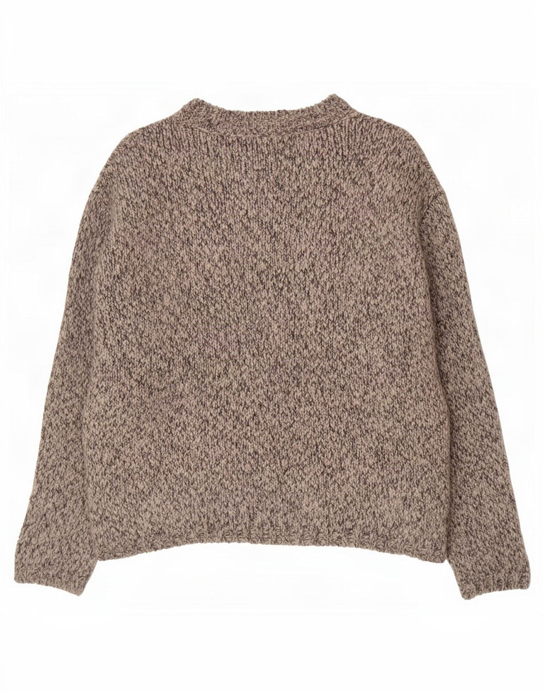 Marks & Spencer Womens Boat Neck Jumper Sweater UK 14 Medium Grey Flecked