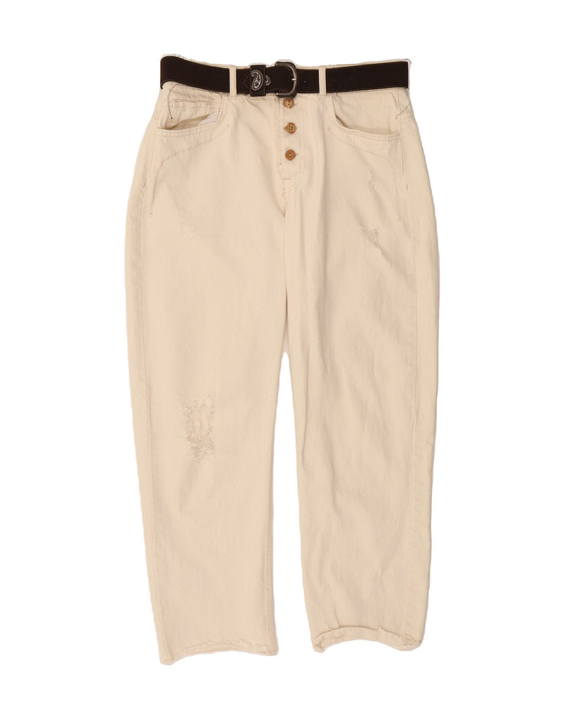 ZARA Womens Tapered Jeans EU 38 Small W28 L26 White Vintage Zara and Second-Hand Zara from Messina Hembry 