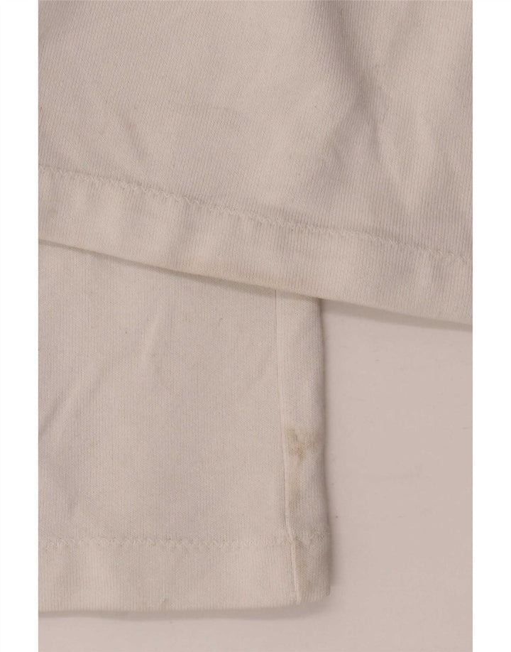 Champion Womens Tracksuit Trousers UK 14 Medium White Cotton