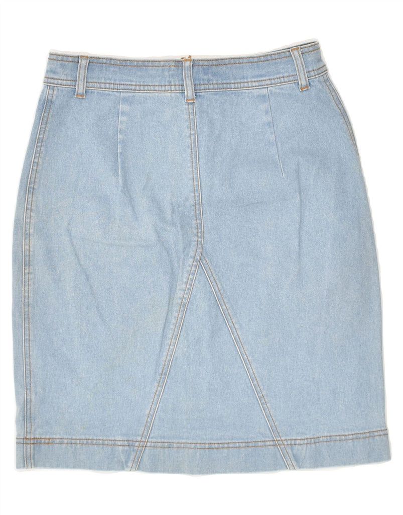 JOHN BANER Womens Denim Skirt UK 12 Medium W29  Blue Cotton | Vintage John Baner | Thrift | Second-Hand John Baner | Used Clothing | Messina Hembry 