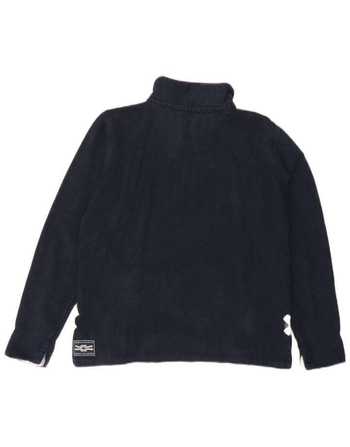 CREW CLOTHING Womens Oversized Sweatshirt Jumper UK 10 Small  Navy Blue
