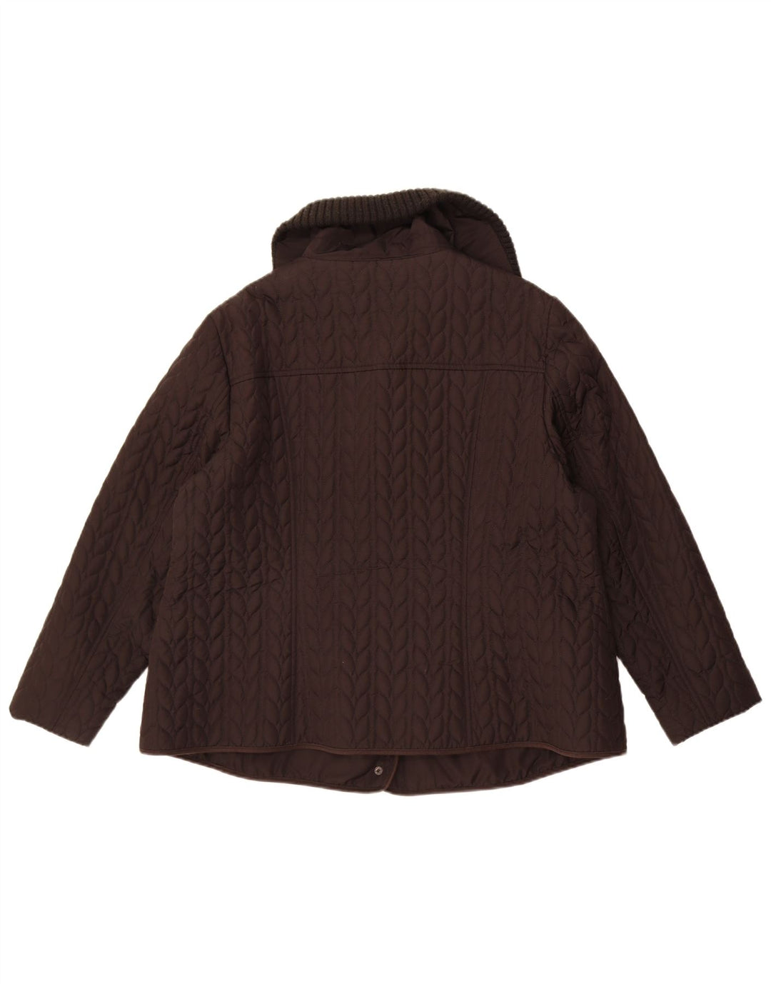 Monsoon Womens Quilted Jacket UK 22 3XL Black Polyester
