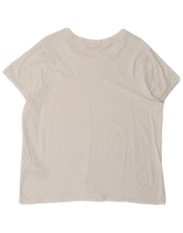 Levi's Womens T-Shirt Top UK 18 XL White Cotton