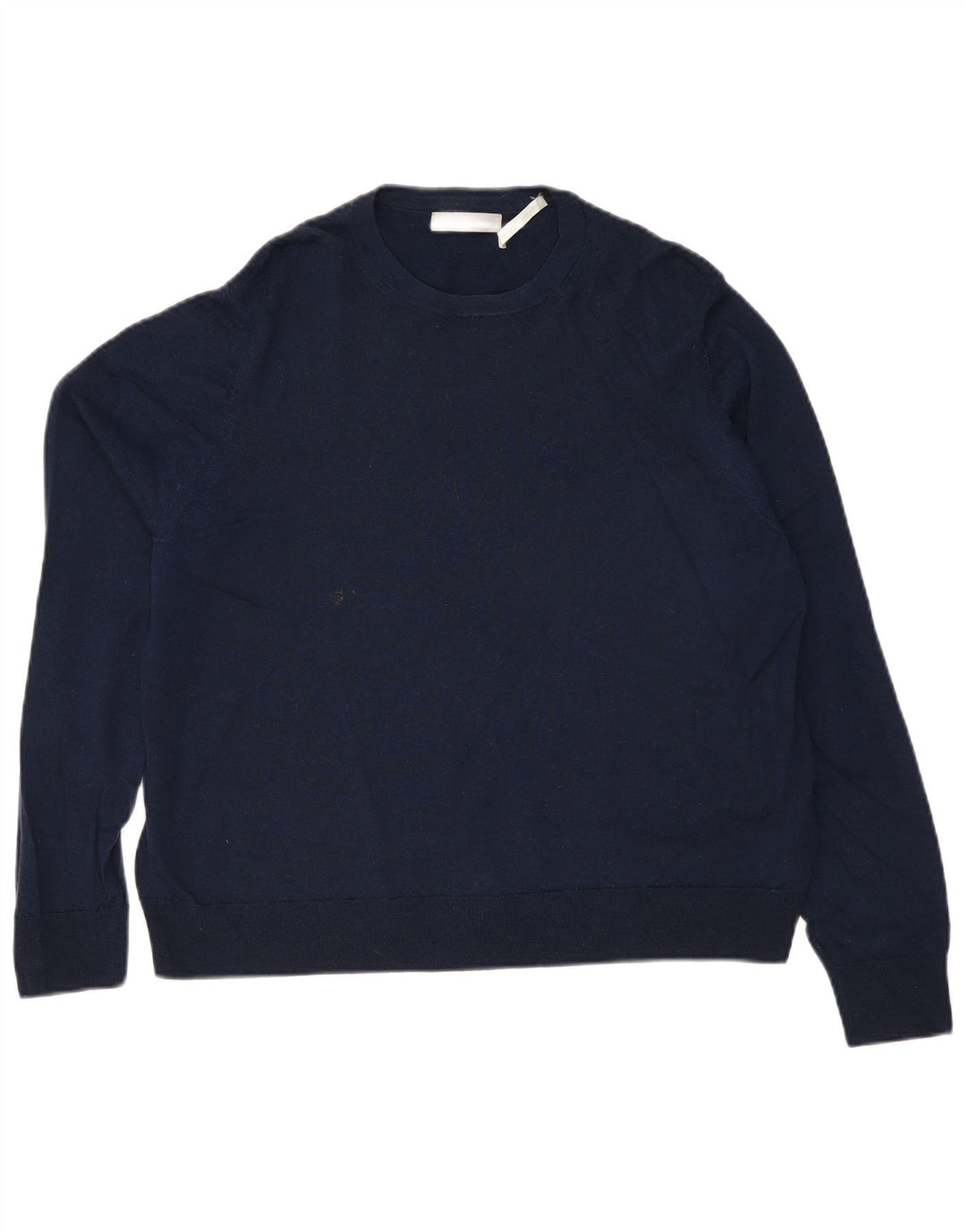 Marks & Spencer Womens Crew Neck Jumper Sweater UK 20 2XL Navy Blue