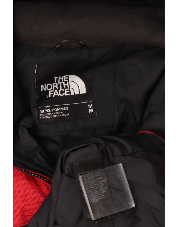 The North Face Mens Hooded Windbreaker Jacket UK 38 Medium Red Polyester