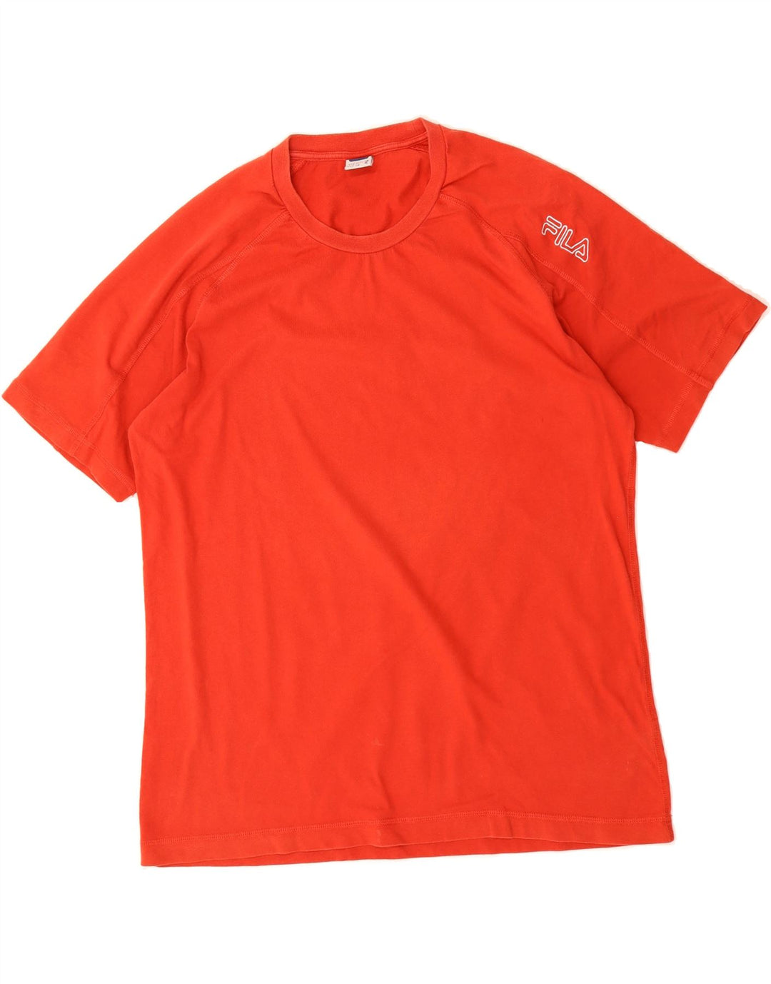 FILA Mens Graphic T-Shirt Top Size 52/54 Large Red Cotton Vintage Fila and Second-Hand Fila from Messina Hembry 