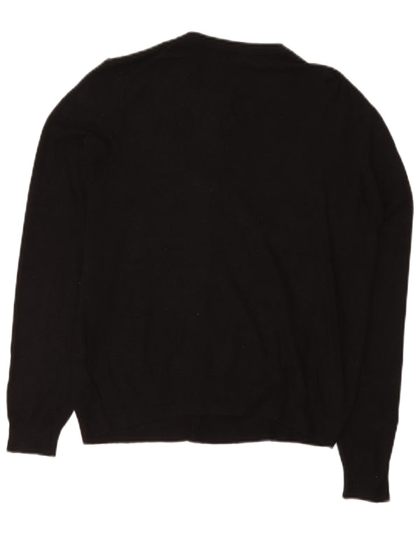 Marks & Spencer Womens Cardigan Sweater UK 14 Large  Black Viscose