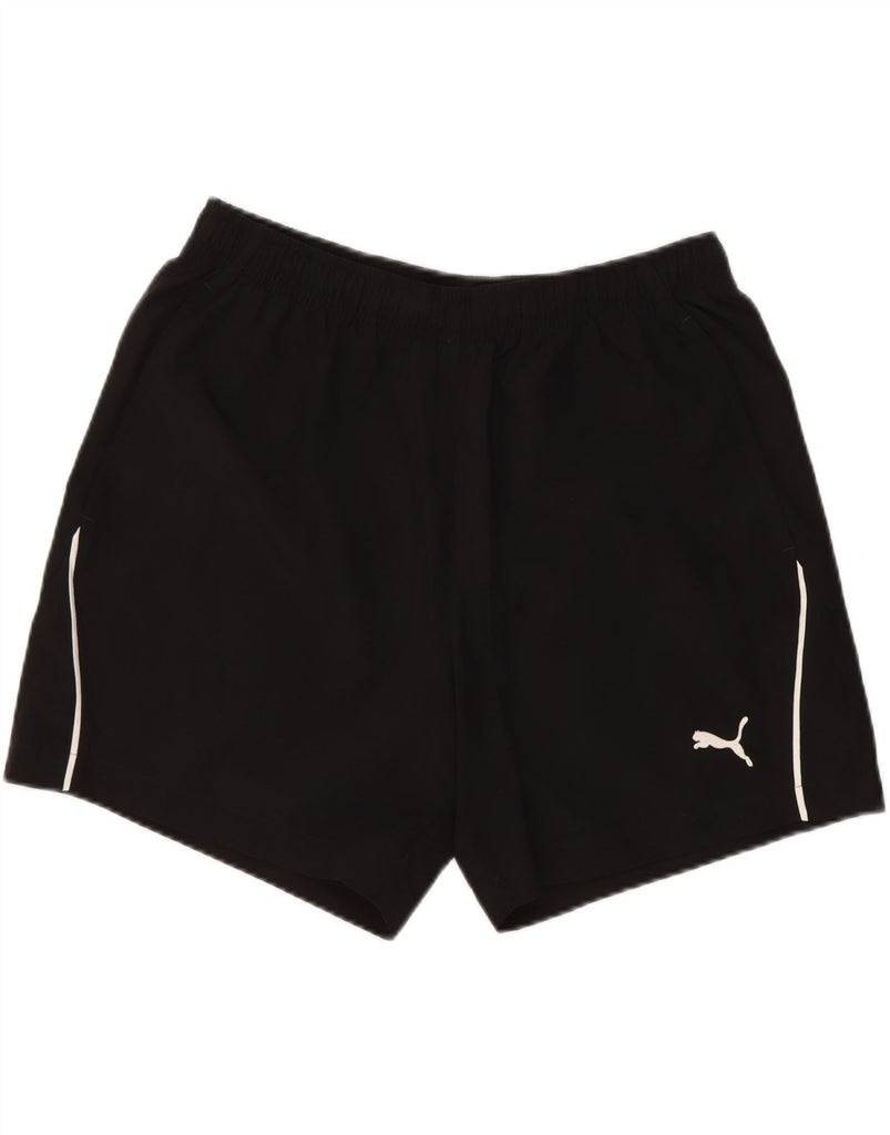 PUMA Mens Sport Shorts Medium  Black Vintage Puma and Second-Hand Puma from Messina Hembry 