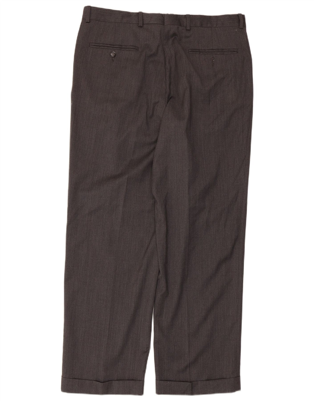 Izod Mens Pegged Suit Trousers W36 L30 Grey Wool