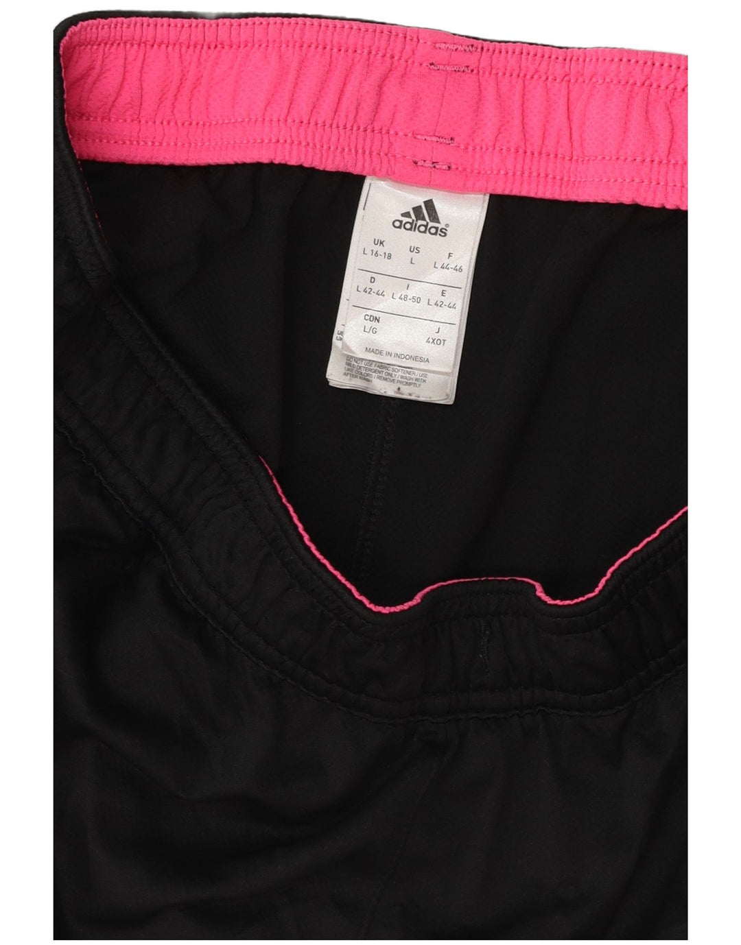 ADIDAS Womens Climalite Sport Shorts UK 16/18 Large  Black Polyester