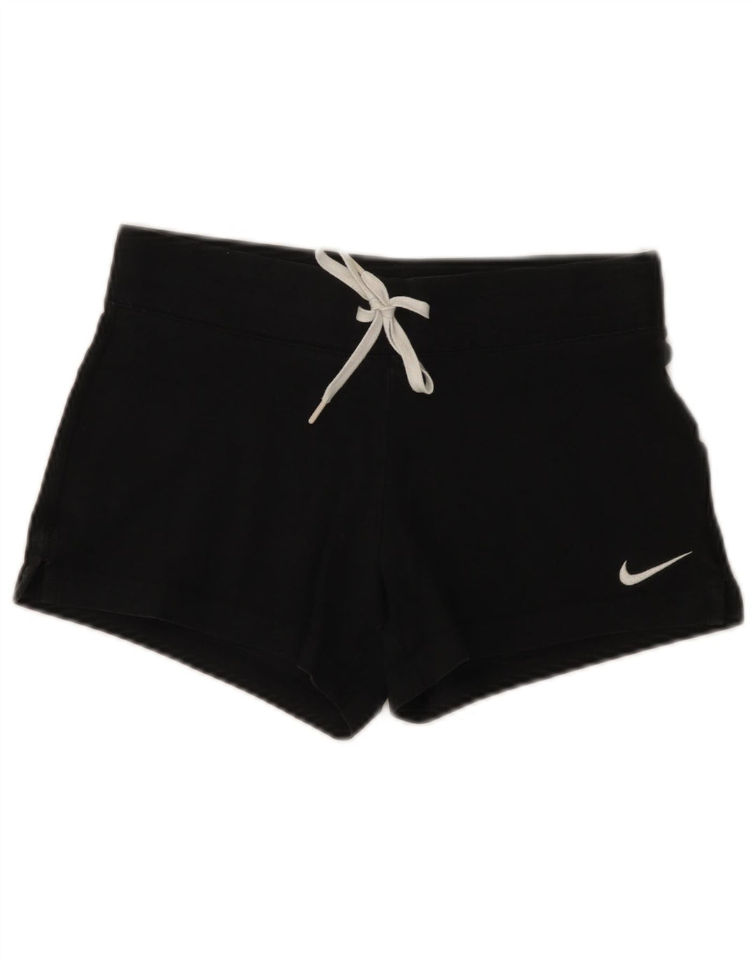 Nike Womens Sport Shorts UK 10 Small Black Cotton