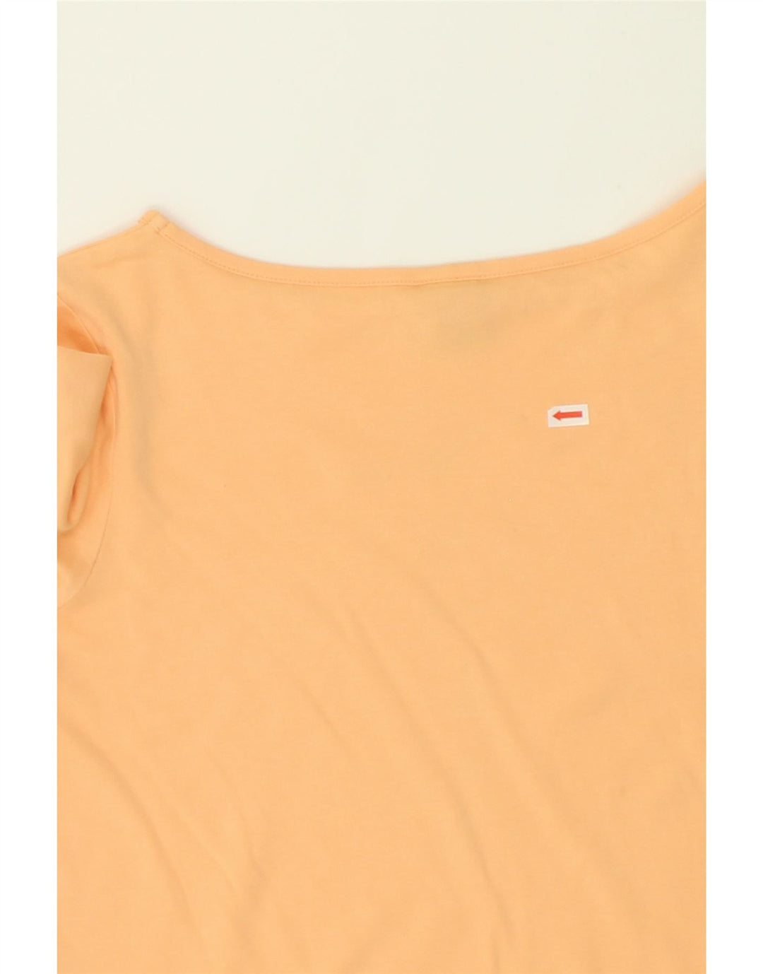 L.L.BEAN Womens Top 3/4 Sleeve UK 14 Medium Orange Cotton Vintage L.L.Bean and Second-Hand L.L.Bean from Messina Hembry 