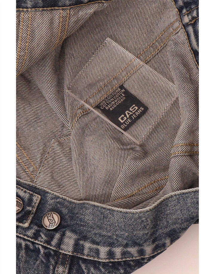 Gas Mens Denim Jacket UK 40 Large Blue Cotton