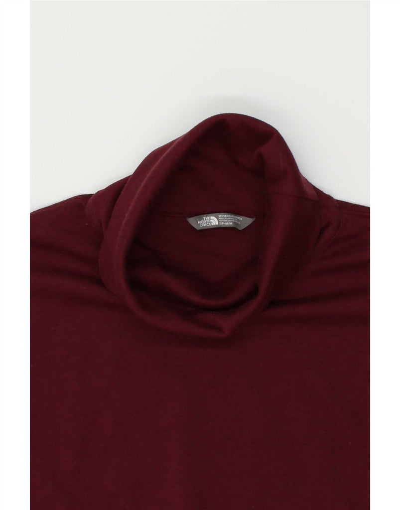 THE NORTH FACE Womens Roll Neck Sweatshirt Jumper UK 10 Small Maroon Vintage The North Face and Second-Hand The North Face from Messina Hembry 