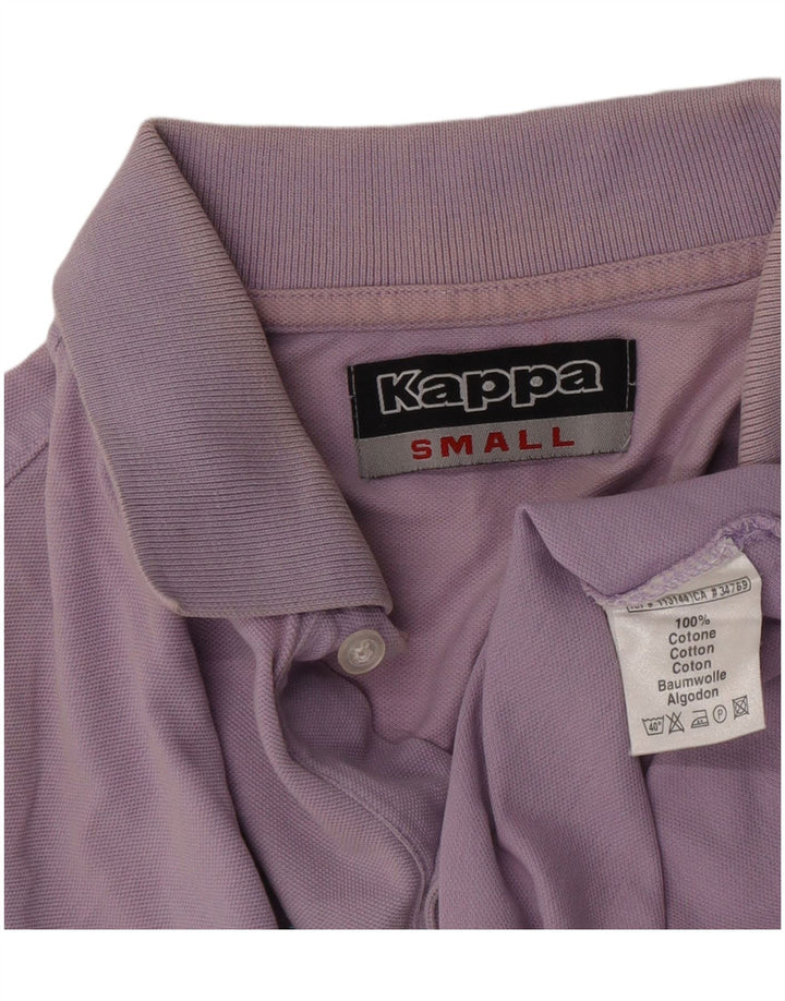 Kappa Mens Polo Shirt Small Purple Cotton