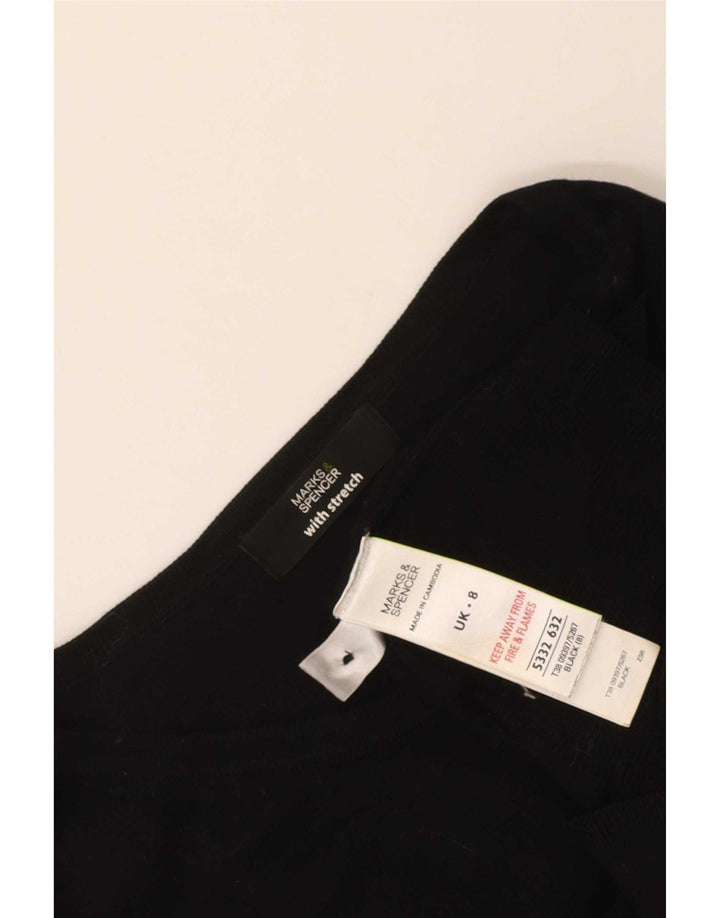 Marks & Spencer Womens Cardigan Sweater UK 8 Small  Black Viscose