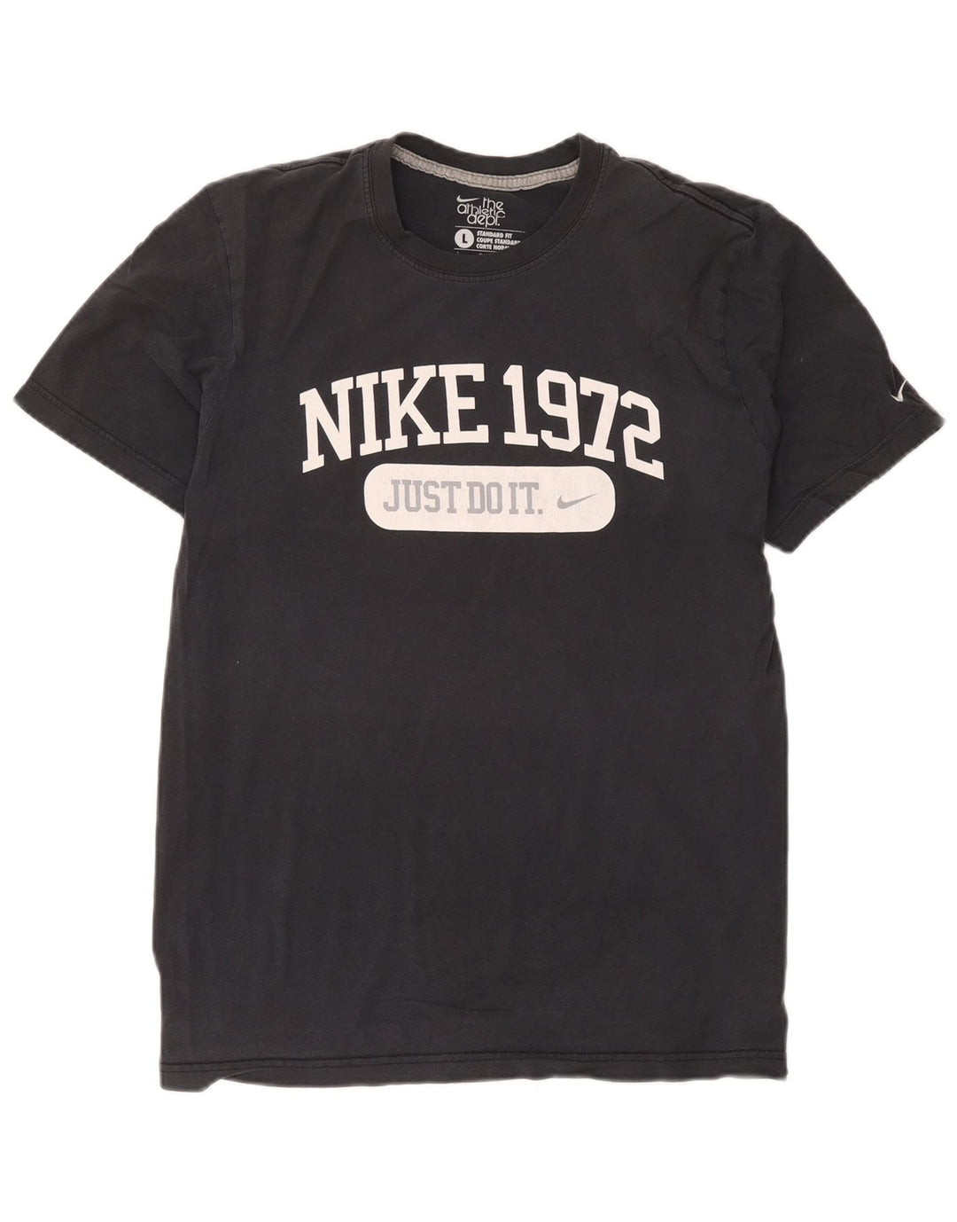 Nike Mens Standard Fit Graphic T-Shirt Top Large Grey