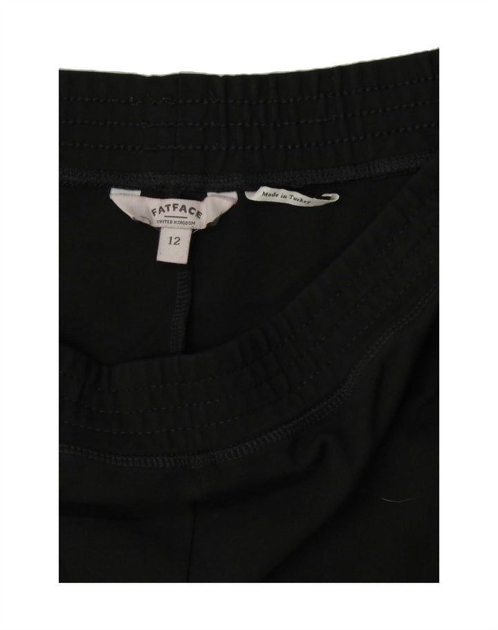 FAT FACE Womens Leggings UK 12 Medium Black Vintage Fat Face and Second-Hand Fat Face from Messina Hembry 