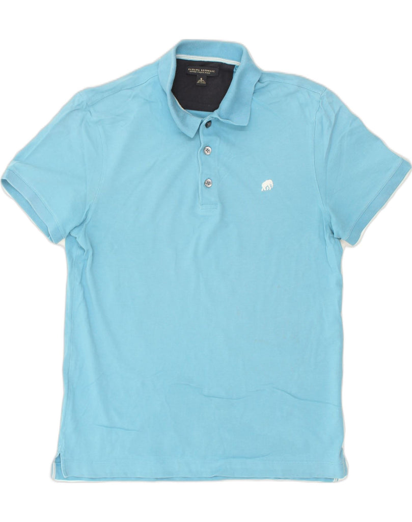 BANANA REPUBLIC Mens Polo Shirt Small Turquoise Cotton | Vintage Banana Republic | Thrift | Second-Hand Banana Republic | Used Clothing | Messina Hembry 